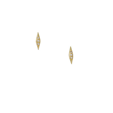 SALE - Pave Diamond Wave Stud - The Clay Pot - Diana Mitchell - 18k gold, All Earrings, anniversary, classic, Diamond, Earrings:Studs, SALE, splurge, studs