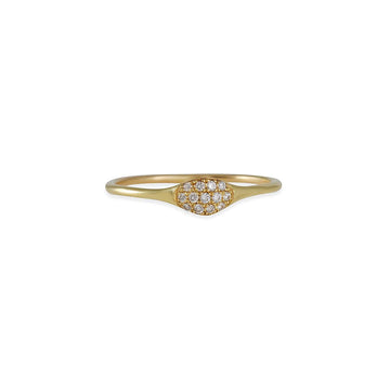 SALE - Pave Diamond Wave Ring - The Clay Pot - Diana Mitchell - 18k gold, classic, Diamond, ring, SALE, Size 6, splurge, stackingring
