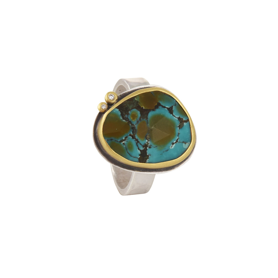 Ananda Khalsa - Rose-cut Turquoise Ring