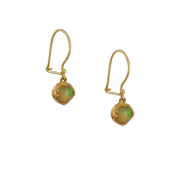 Steven Battelle - Opal Crown Drop Earrings - The Clay Pot - Steven Battelle - 18k gold, All Earrings, dangle earrings, dropearrings, earrings, opal, Style:Dangle Earrings