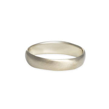 Rebecca Overmann - White Gold Smooth Band - The Clay Pot - Rebecca Overmann - 14k white gold, ring, Size 11.5