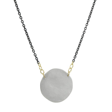 Sarah Mcguire- Paper Moon Necklace - The Clay Pot - Sarah McGuire - 18k gold, Mixed Metal, Mixed Metals, necklace, Sterling Silver