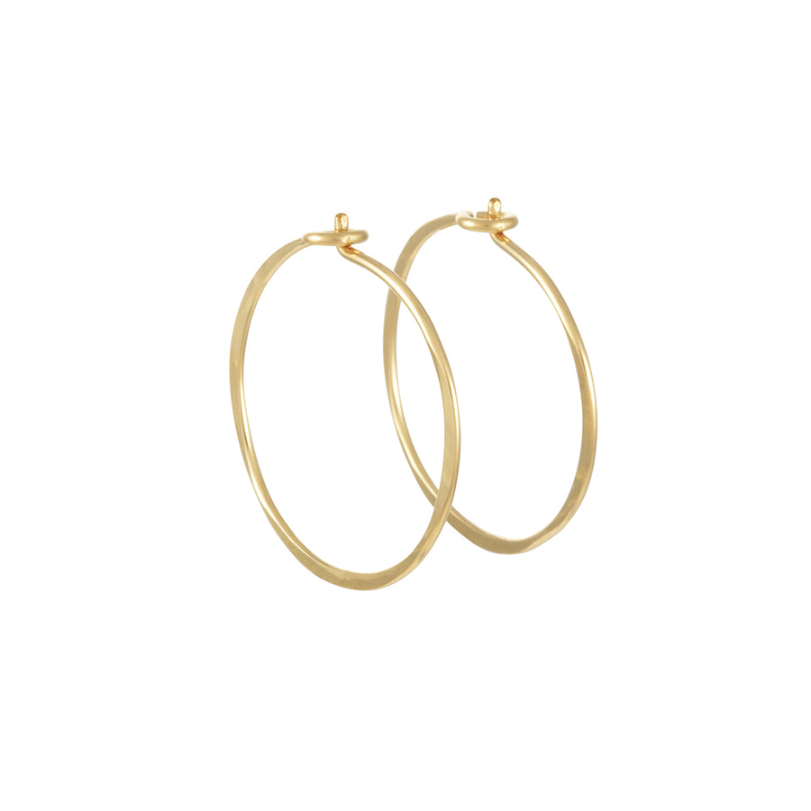 Christine Fail - Small Round Hoops in Yellow Goldfill