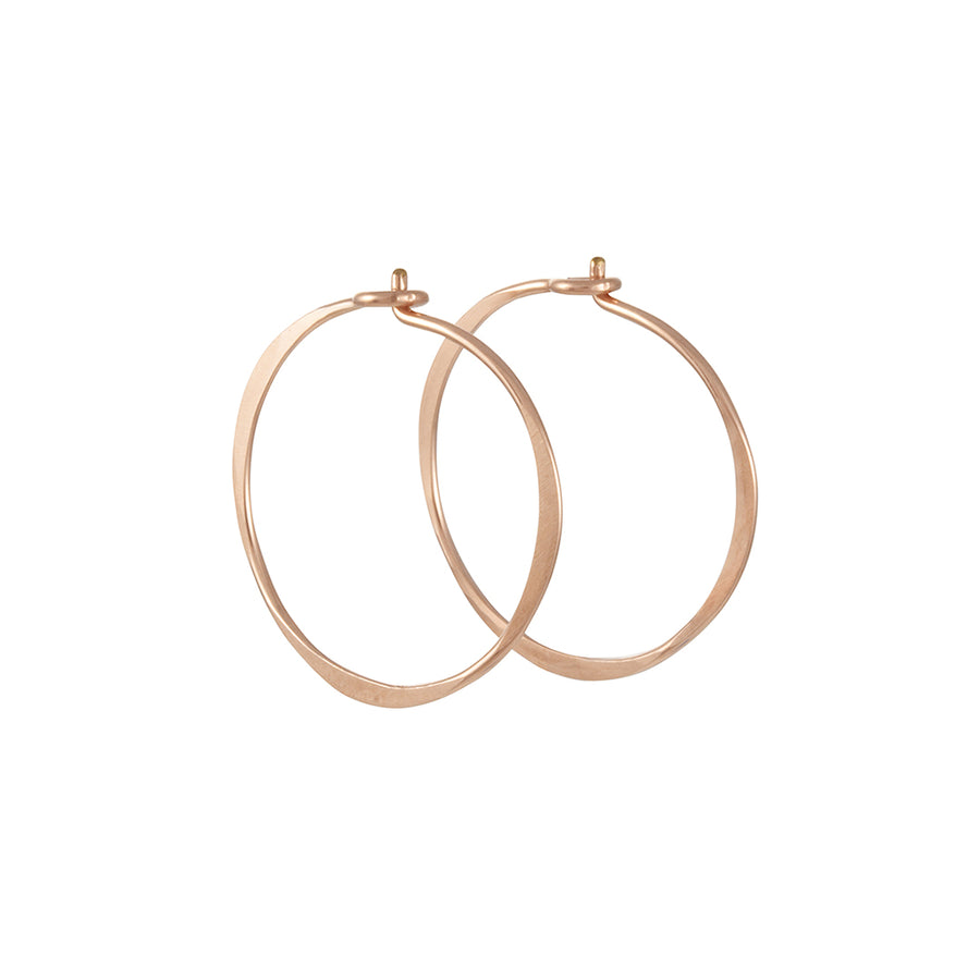 Christine Fail - Small Round Hoops in Rose Goldfill