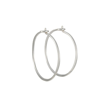 Christine Fail - Small Round Hoops in Sterling Silver