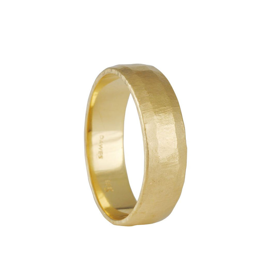 Jennifer Dawes Design - Wide Beveled Edge Band - The Clay Pot - Dawes Designs - 18k gold, mensband, ring, Size 10