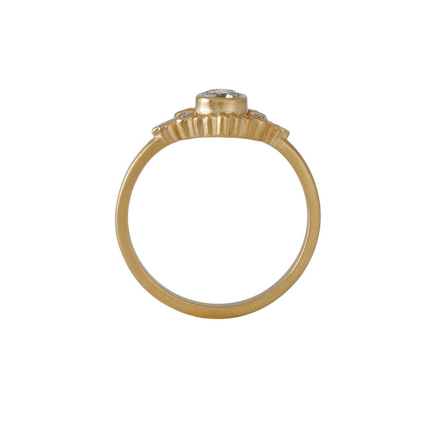 Megan Thorne - Wood Nymph Diamond Ring - The Clay Pot - Megan Thorne - 18k gold, Diamond, engagementring, ring, Size 6