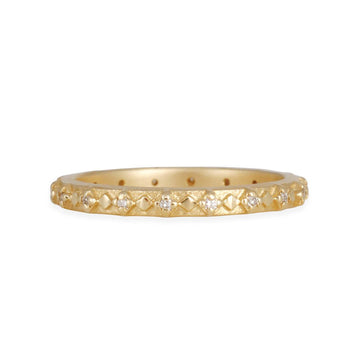 MEGAN THORNE- Asta Eternity Band - The Clay Pot - Megan Thorne - 18k gold, Diamond, eternity band, eternityband, eternitybands, ring, Size 6, weddingbands, womansband, womansbands, womensweddingbands, womenweddingband