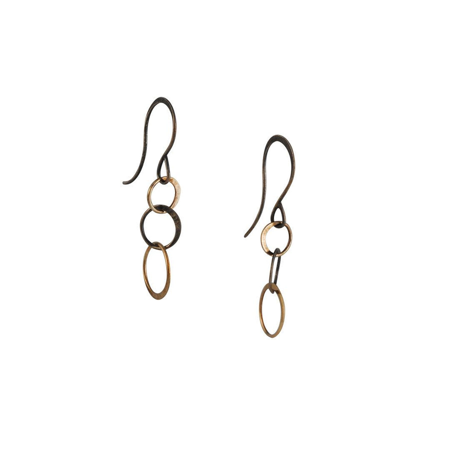 SALE - Mixed Light Chain Earrings - The Clay Pot - Melissa Joy Manning - 14k gold, All Earrings, dangle earrings, earrings